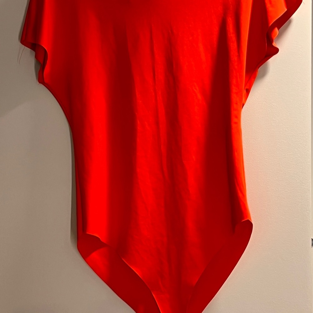 Vibrant Red Bodysuit